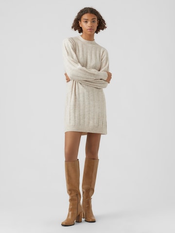 VERO MODA Strikkjole 'ALANIS' i beige