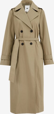 Manteau mi-saison WE Fashion en beige : devant