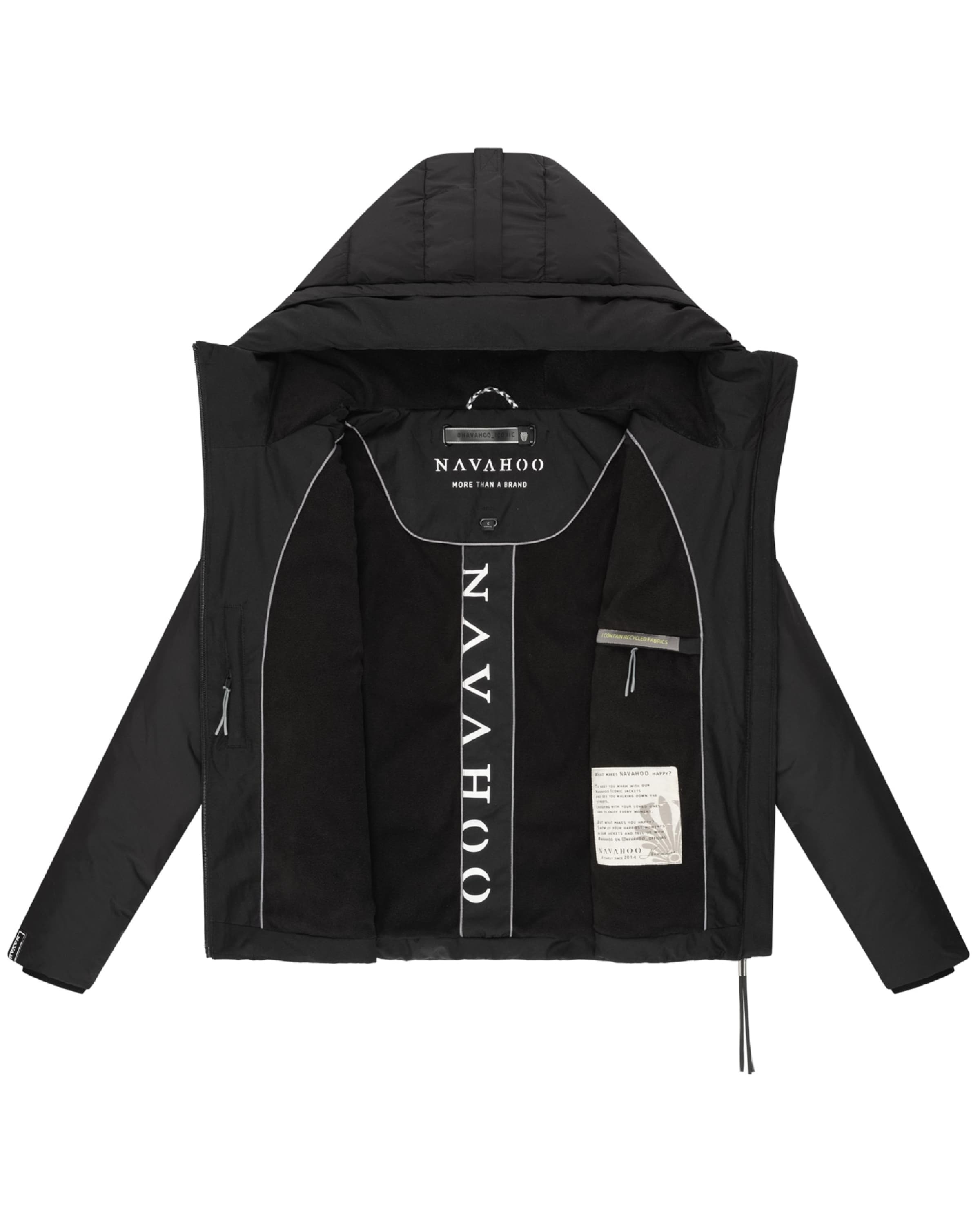 NAVAHOO Jacke 'Liebesküken XIV' in Schwarz