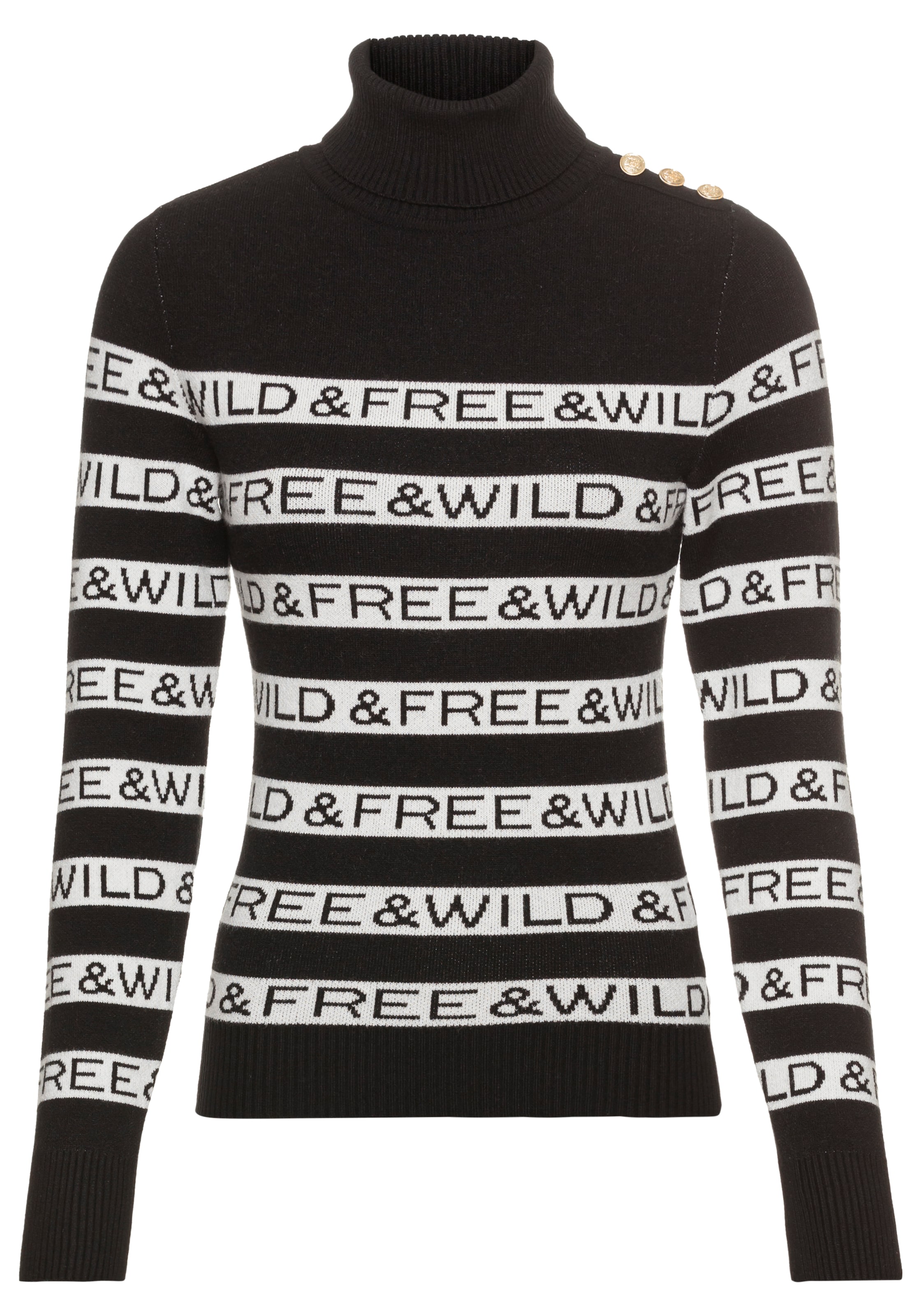 LAURA SCOTT Pullover in Schwarz: Vorderseite