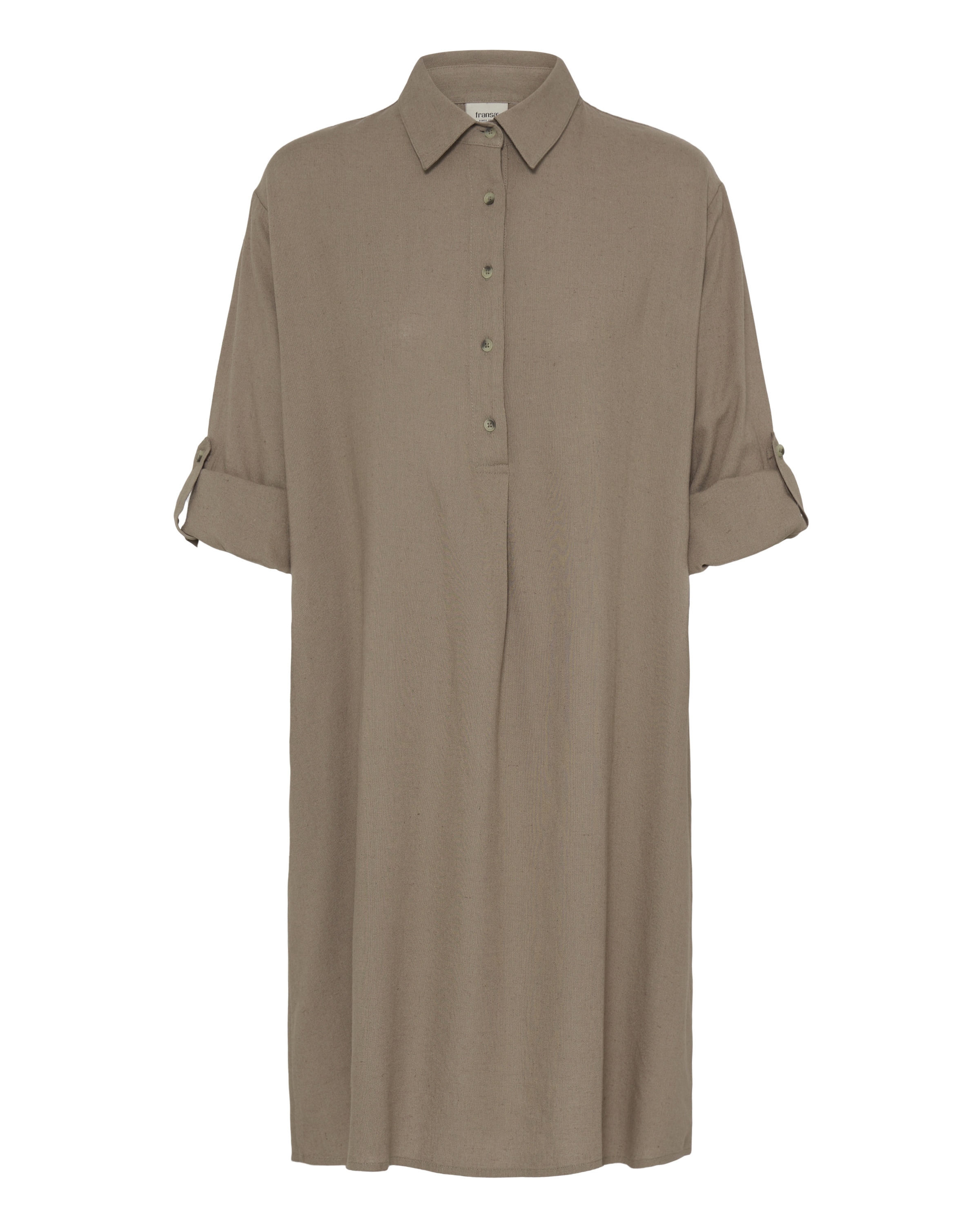 Fransa Shirt dress 'FRJETT DR 1' in Beige: front