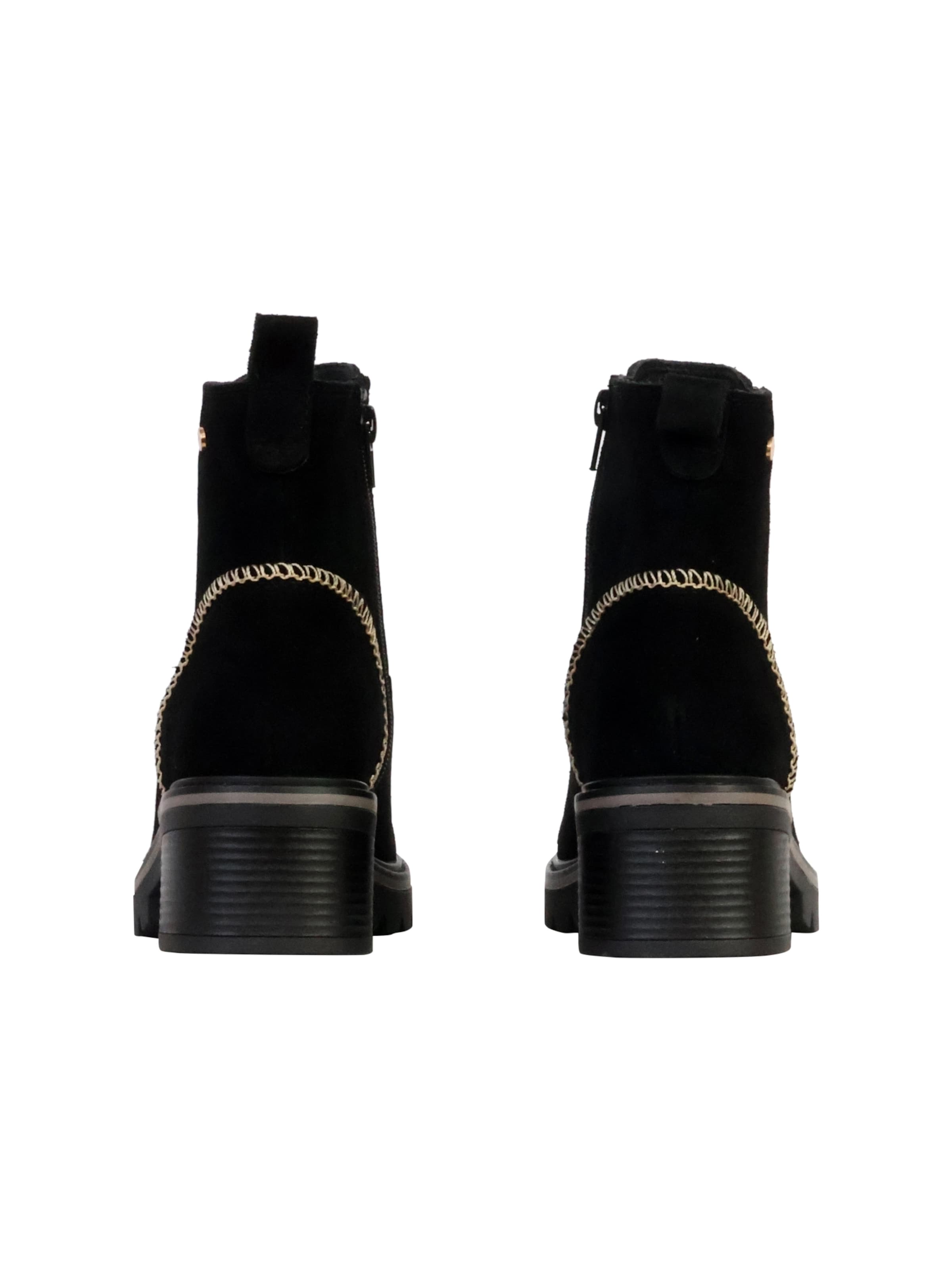 Bottines 'Lederstiefeletten Alenoa' The Divine Factory en noir