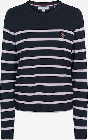 Top ' UWLilwan ' de la U.S. POLO ASSN. pe albastru: față
