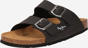 Pepe Jeans Mules in Black: front