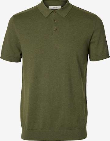 SELECTED Pullover 'SLHBerg' in Grün: Vorderseite