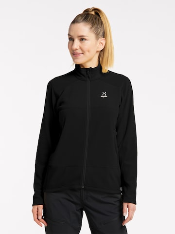 Haglöfs Athletic Fleece Jacket 'Buteo' in Black: front