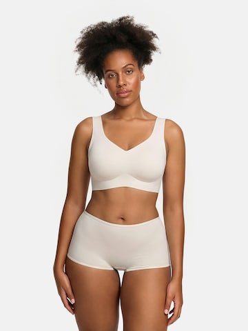 cfab (formerly creamy fabrics) Minimizer Minimizer 'Comfort Minimizer Back Support BH' in Beige: voorkant