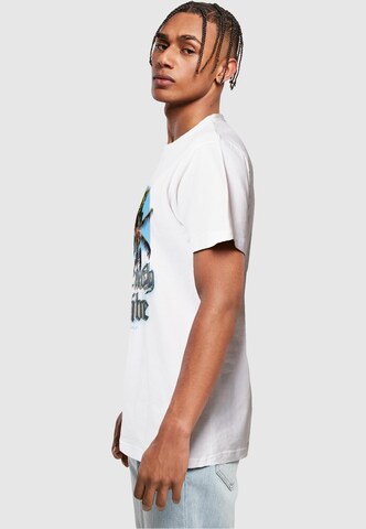 Mister Tee Shirt 'Beach Vibe' in Wit