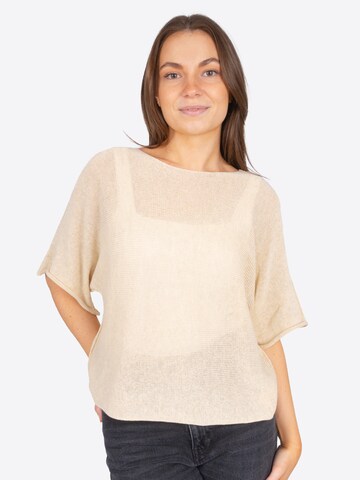 Seasons of April Trui 'Fleur' in Beige