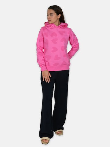 Sweat-shirt 'Anten' salzhaut en rose