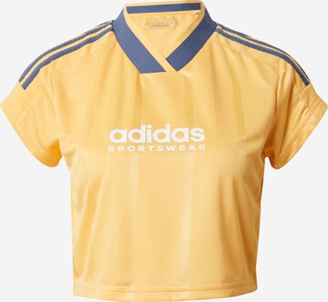 T-shirt fonctionnel 'TIRO' ADIDAS SPORTSWEAR en jaune : devant