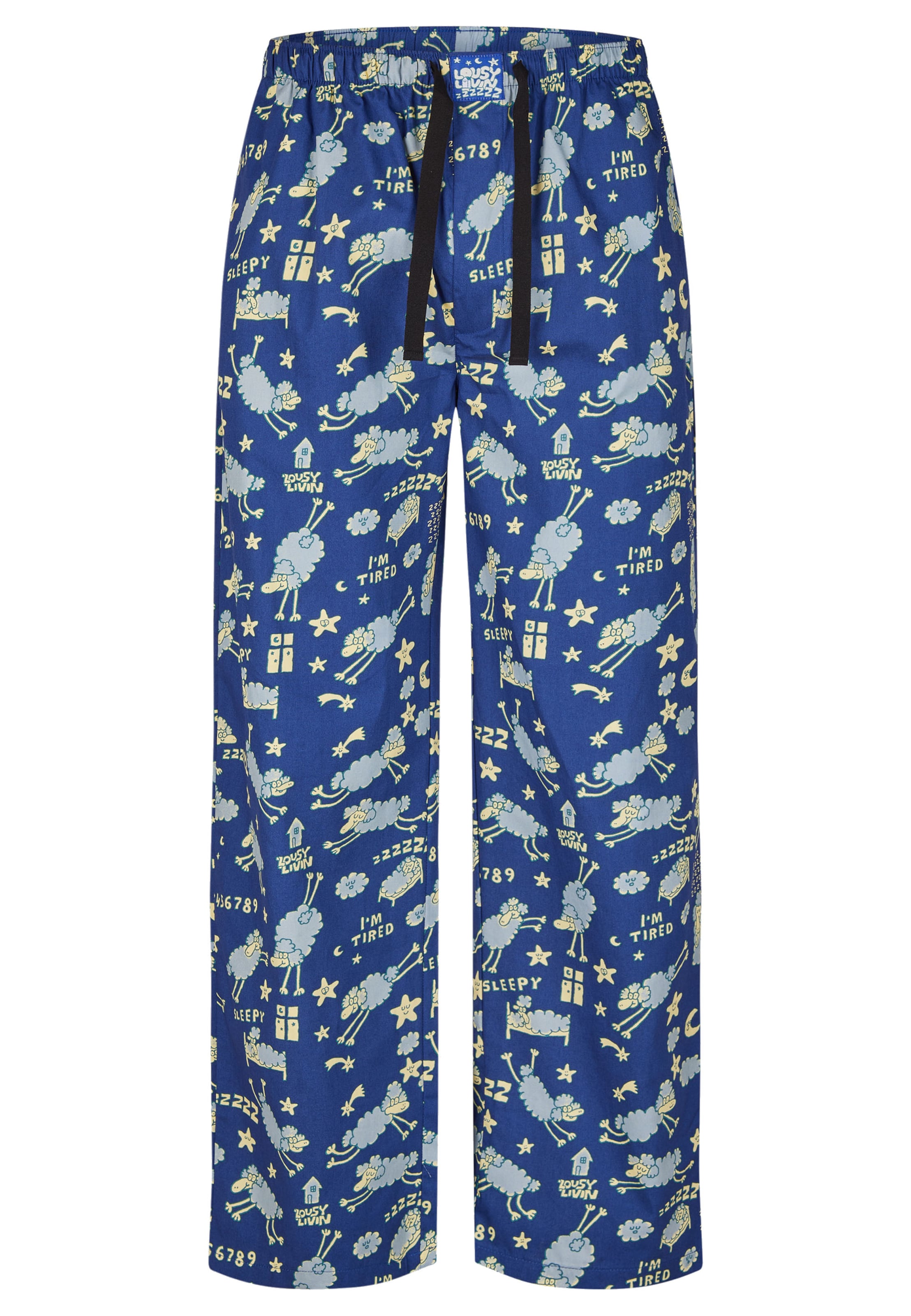 Lousy Livin Pyjamabroek in Blauw: voorkant