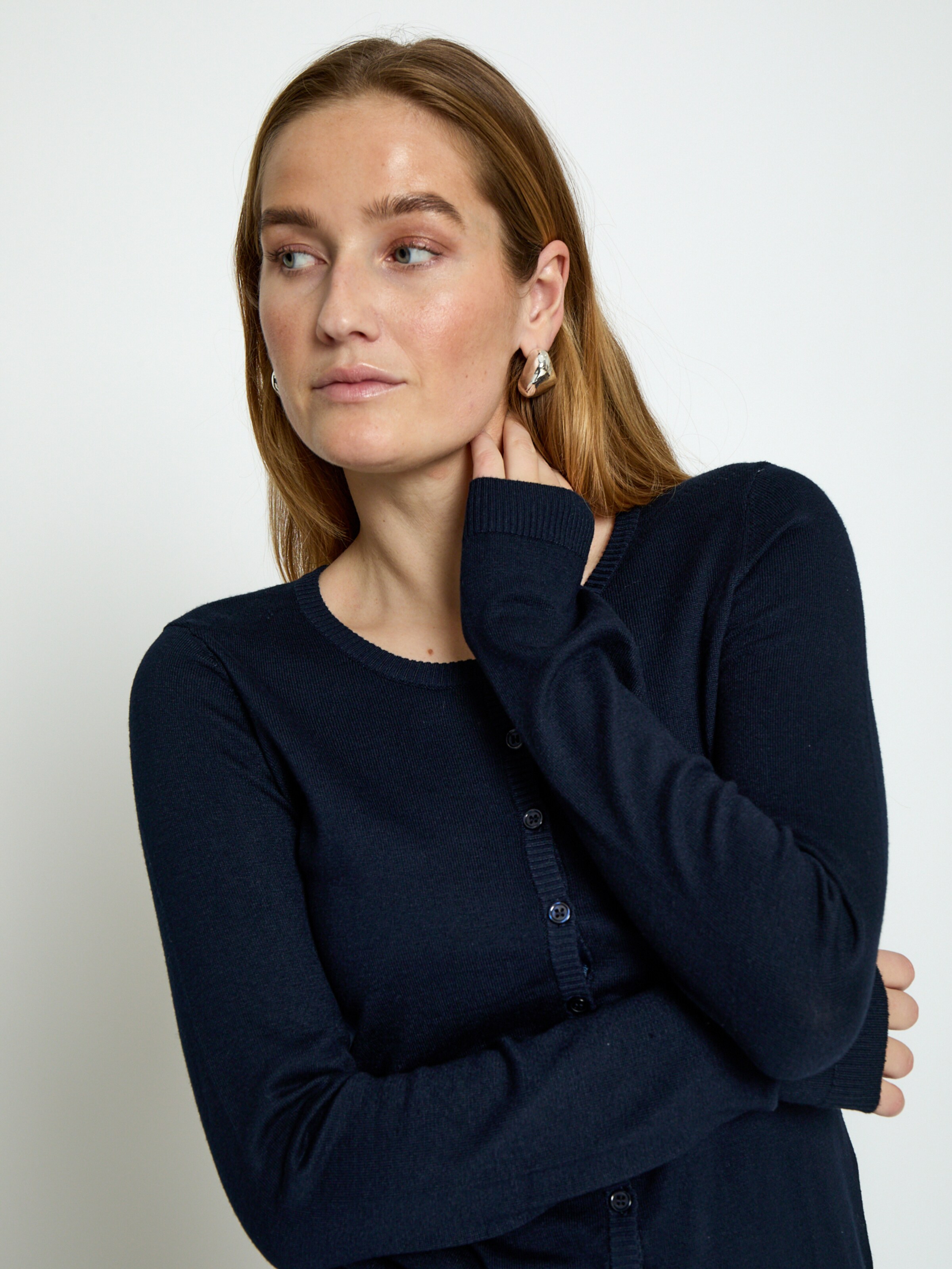 minus Knit Cardigan 'New Laura' in Blue