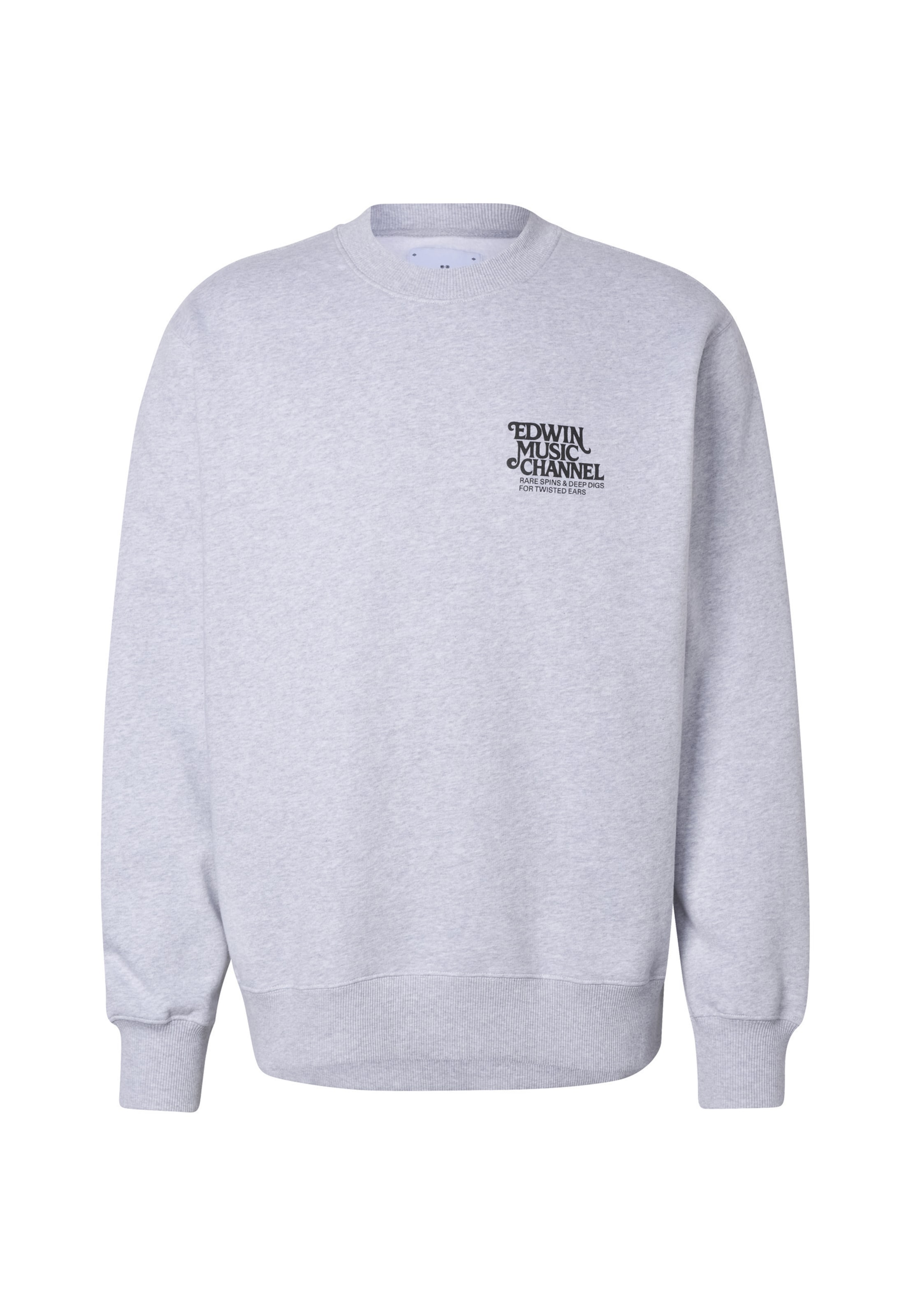 EDWIN Sweatshirt 'Rare Spins' in Grey: front