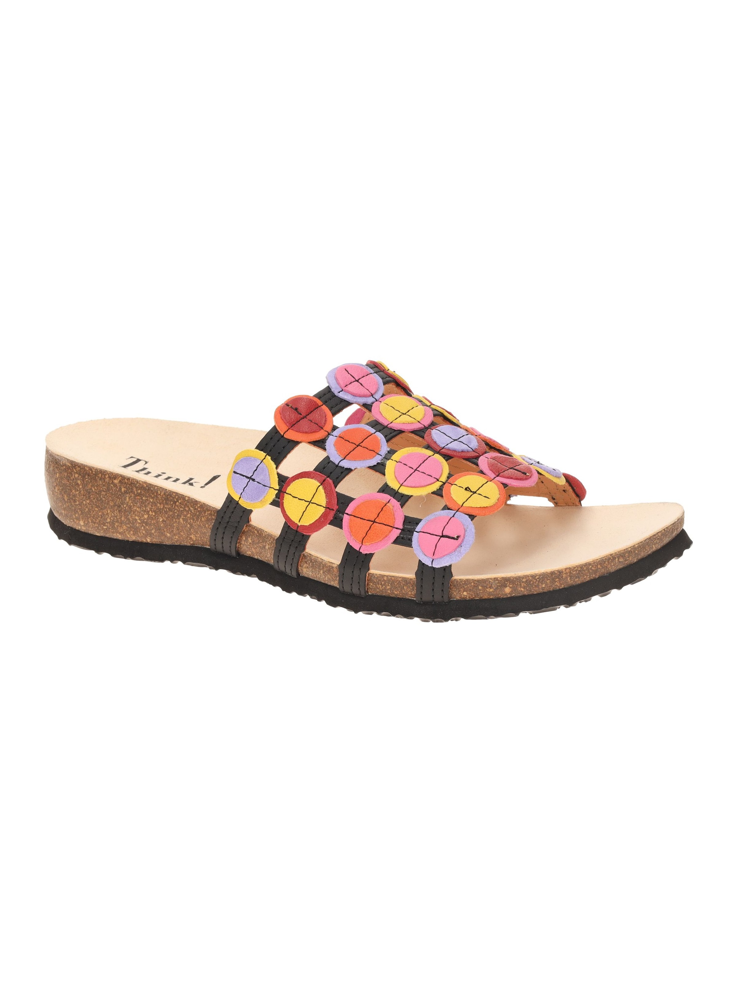 THINK! Mules 'Julia' in Black: front