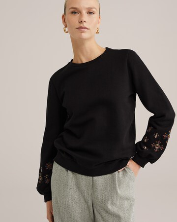 WE Fashion Strickjacke in Schwarz: Vorderseite