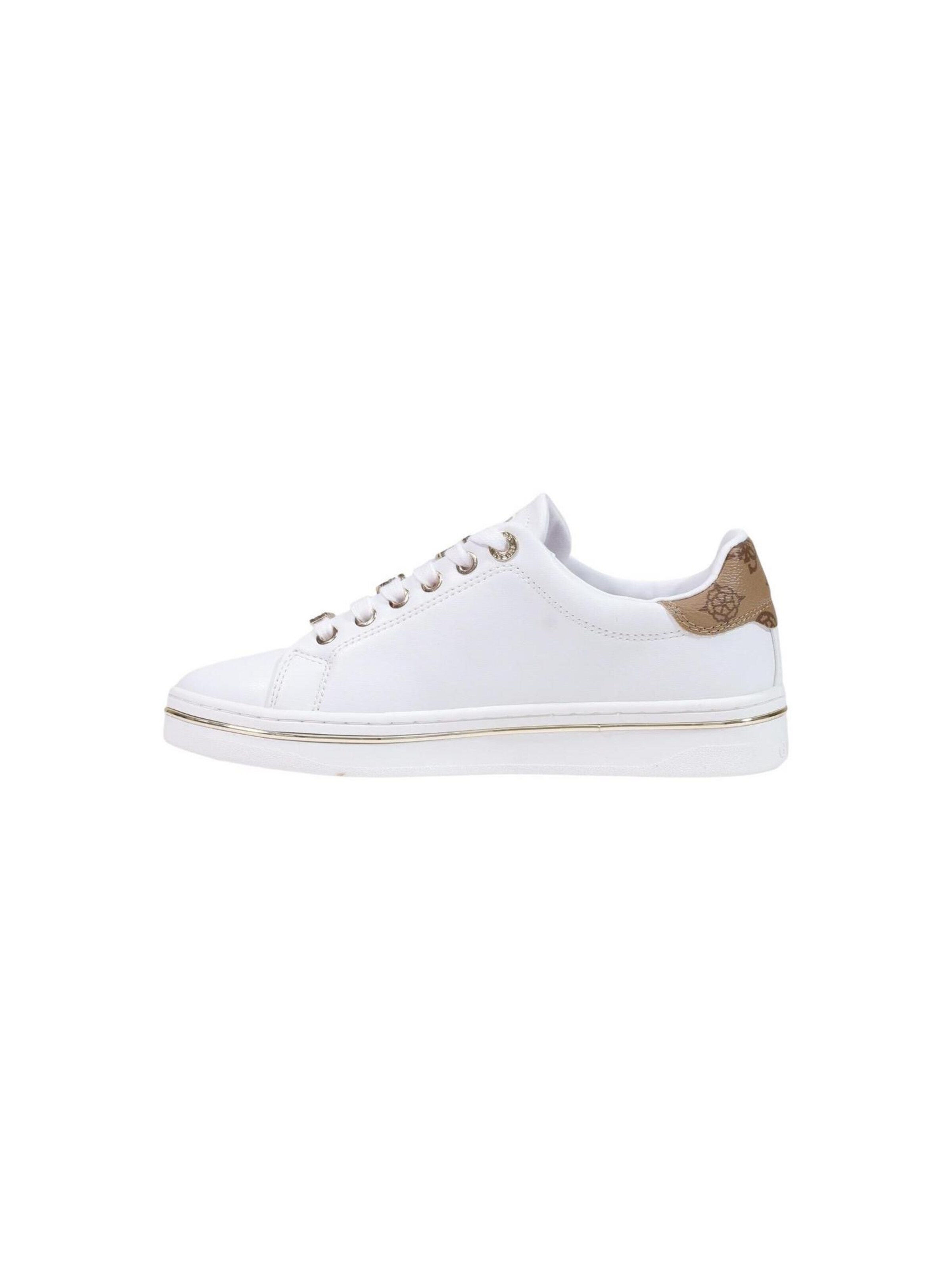 Sneaker bassa 'STASEY4 FLTSTS ELE12' di GUESS in bianco