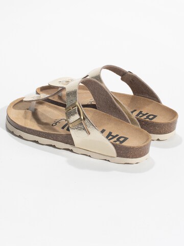 Bayton T-Bar Sandals 'Mercure' in Gold