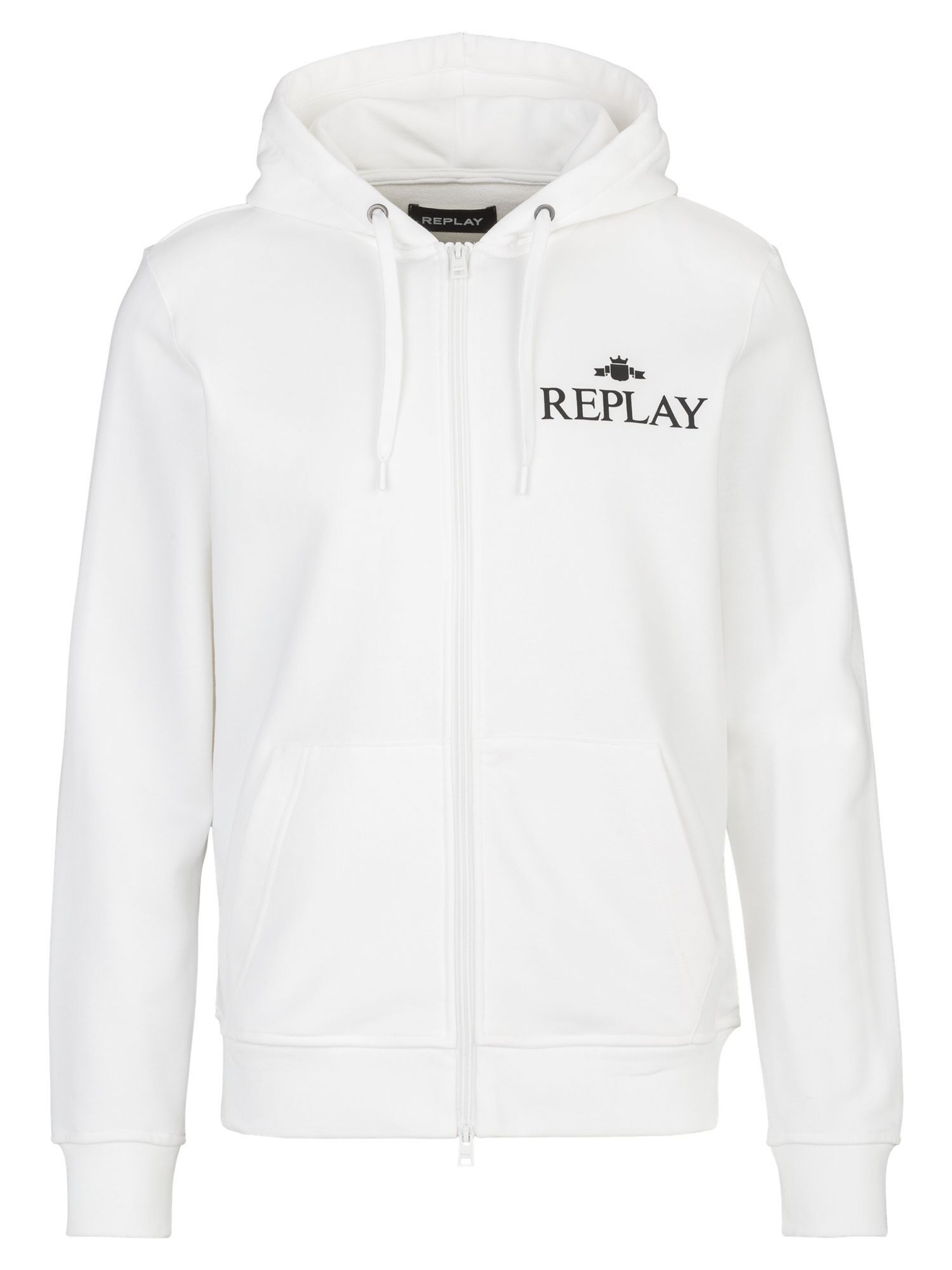 REPLAY Sweatshirt in White: front