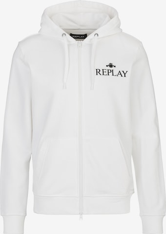 REPLAY Sweatshirt in White: front