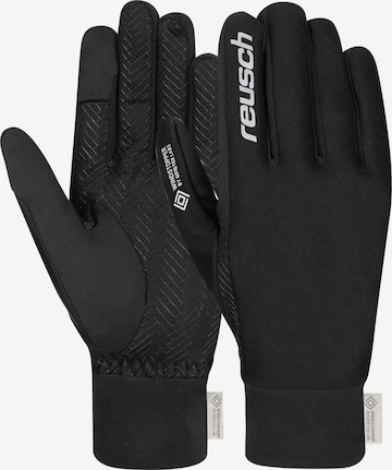 REUSCH Full Finger Gloves 'Karayel WINDSTOPPER® TOUCH-TEC' in Black: front