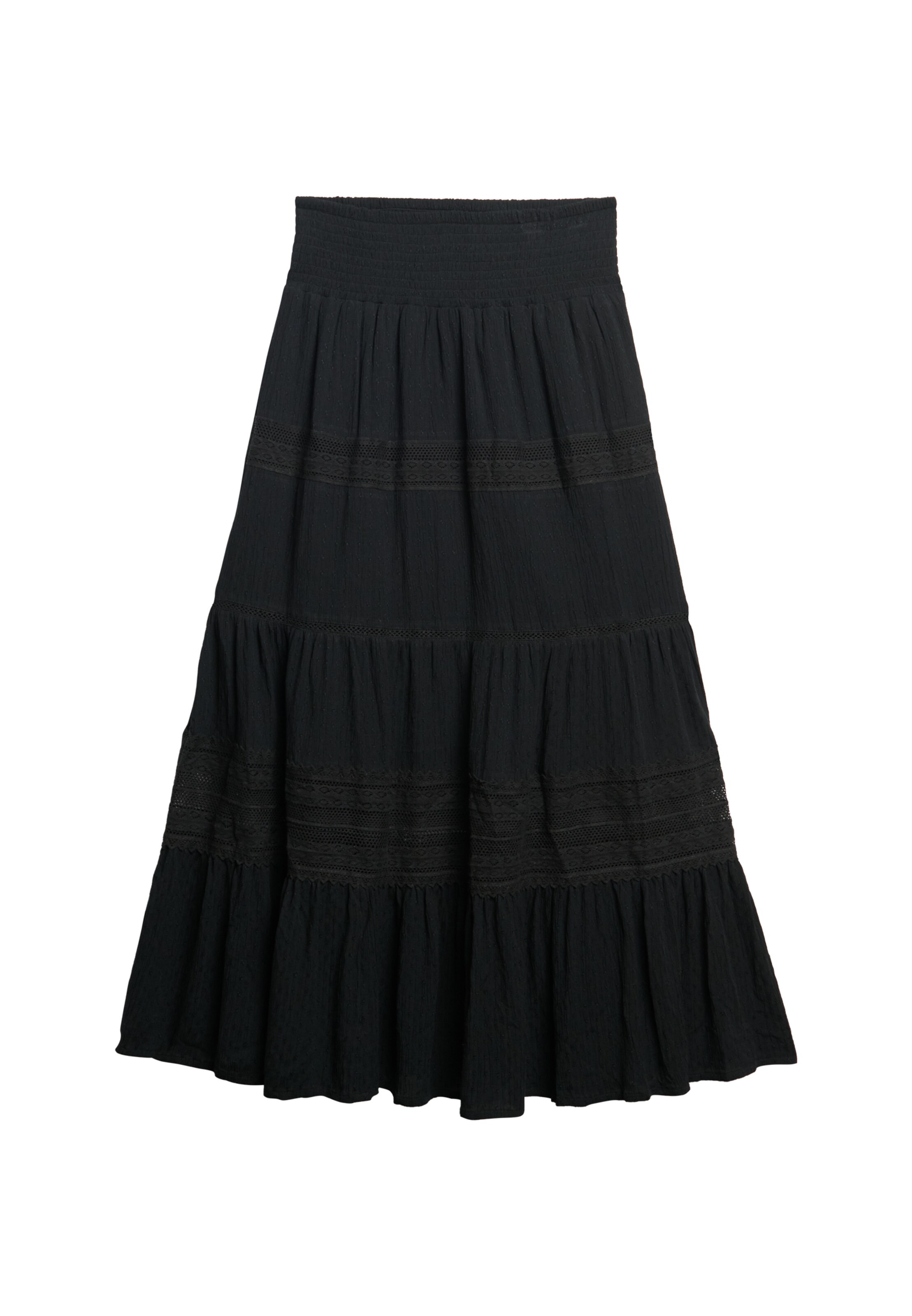 Superdry & Co Rock 'Ibiza' in Schwarz: Vorderseite