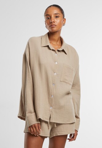 Chemisier Urban Classics en beige : devant