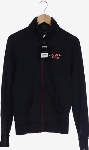 HOLLISTER Sweatshirt & Zip-Up Hoodie in S in Black: front