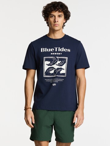 Shiwi Shirt 'Liam Blue Tides' in Blue: front