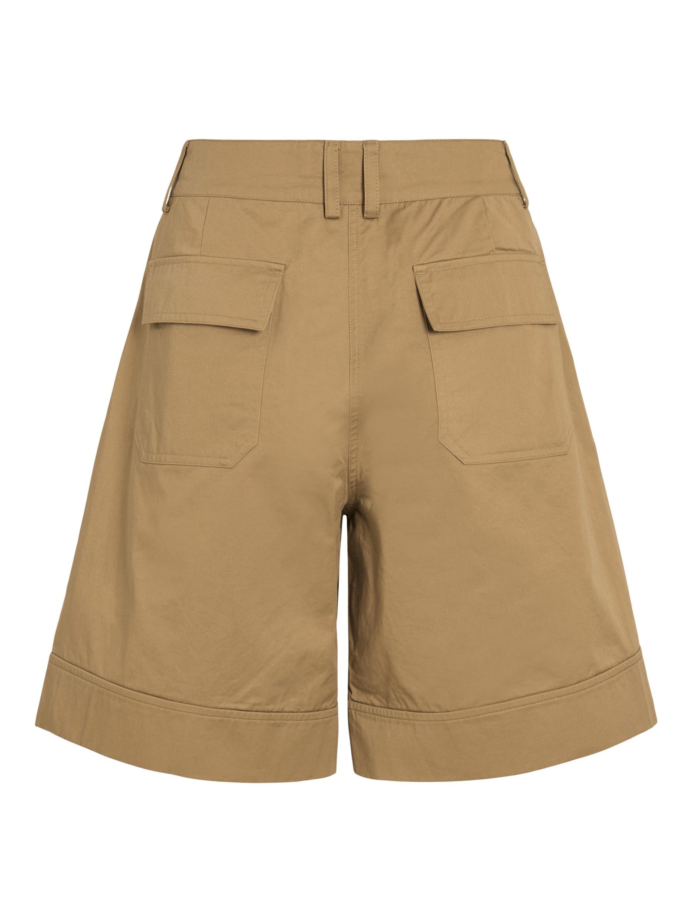 ROUGE EDIT - Pierna ancha Pantalón plisado 'Petra' en marrón