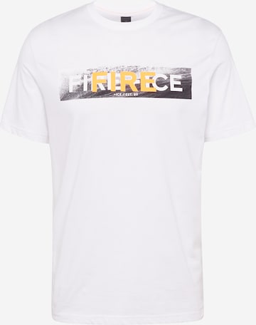 T-Shirt Bogner Fire + Ice en blanc : devant