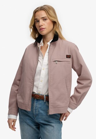 Superdry & Co Between-Season Jacket 'Ranch' in Brown