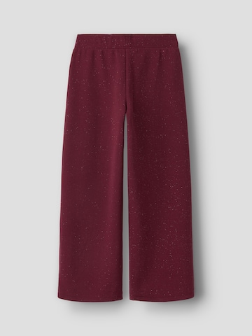 NAME IT - Pierna ancha Pantalón en rojo
