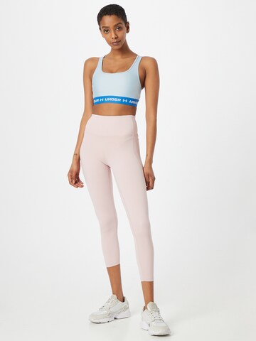 UNDER ARMOUR Skinny Sporthose 'Meridian' in Pink