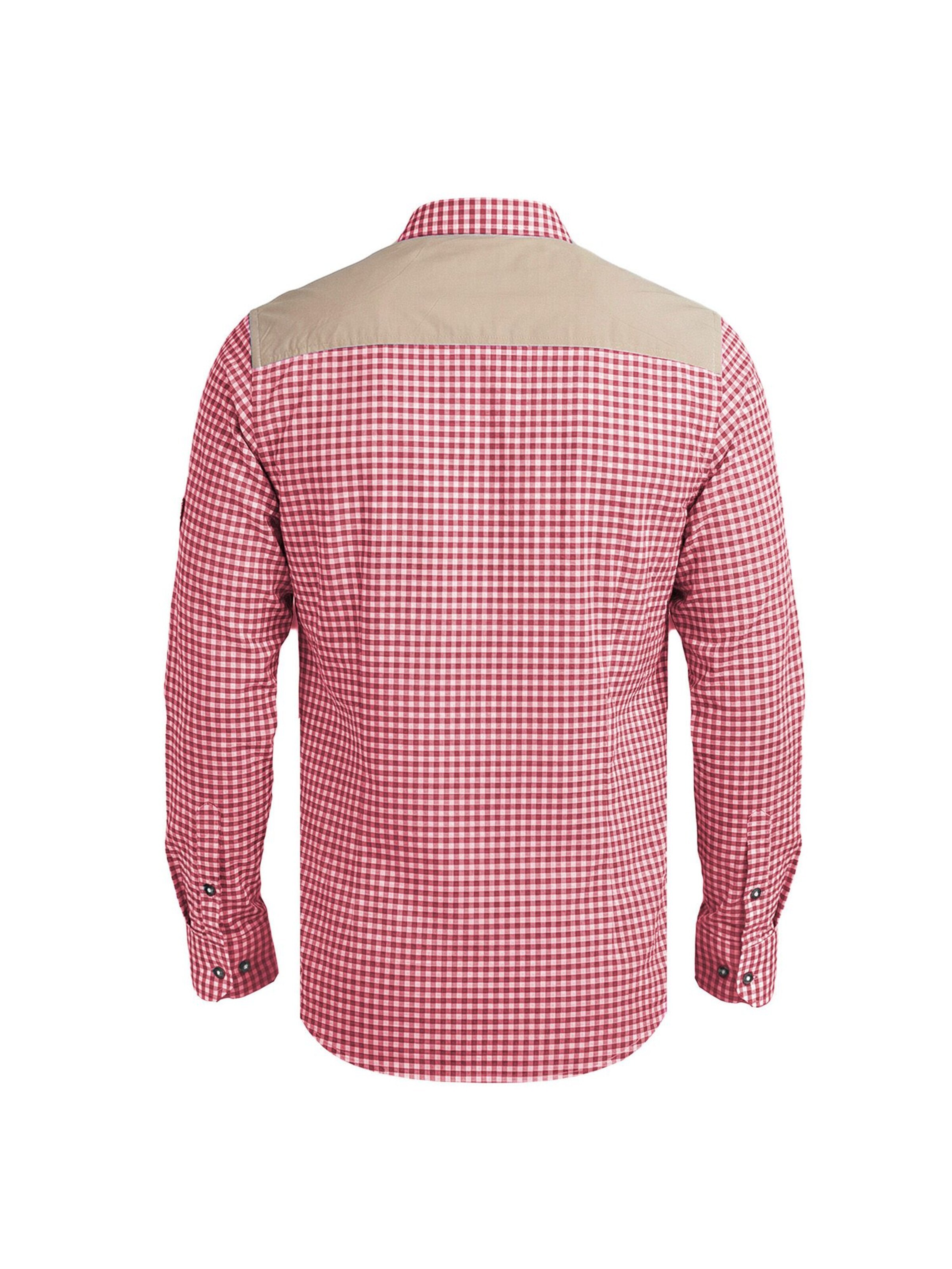 Steigenhöfer Regular fit Button Up Shirt 'Leopold' in Red