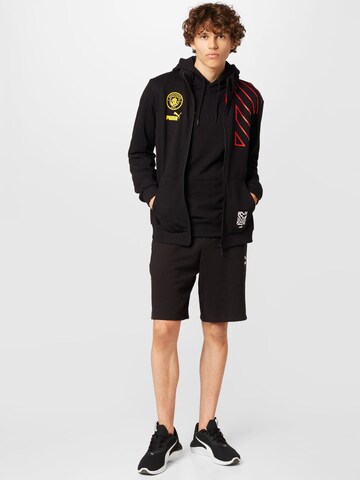 PUMA Athletic Zip-Up Hoodie 'Manchester City F.C.' in Black