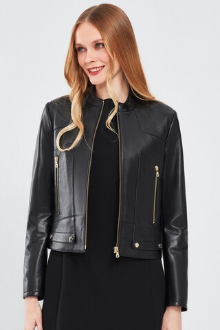 Derimod Between-season jacket in Black: front