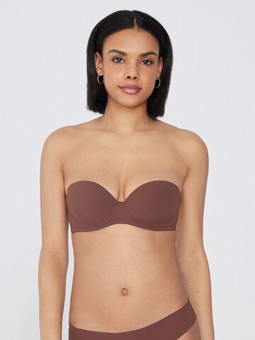 Tezenis Push-up Bra 'Madrid' in Brown: front