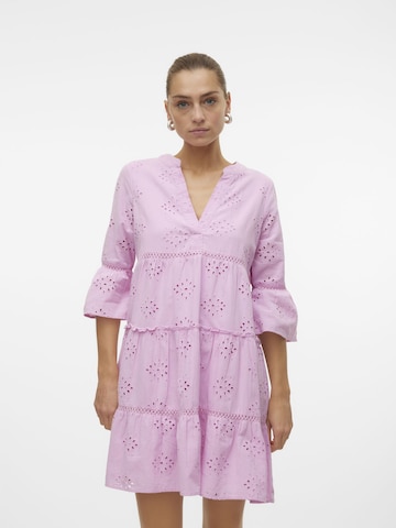 VERO MODA Shirt dress 'DICTHE' in Purple: front
