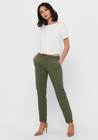 Coupe slim Pantalon chino ONLY en vert