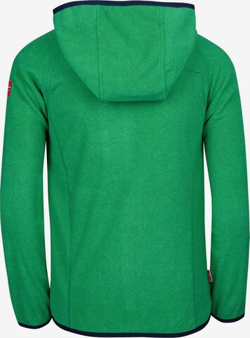 TROLLKIDS Athletic Fleece Jacket 'Sandefjord' in Green