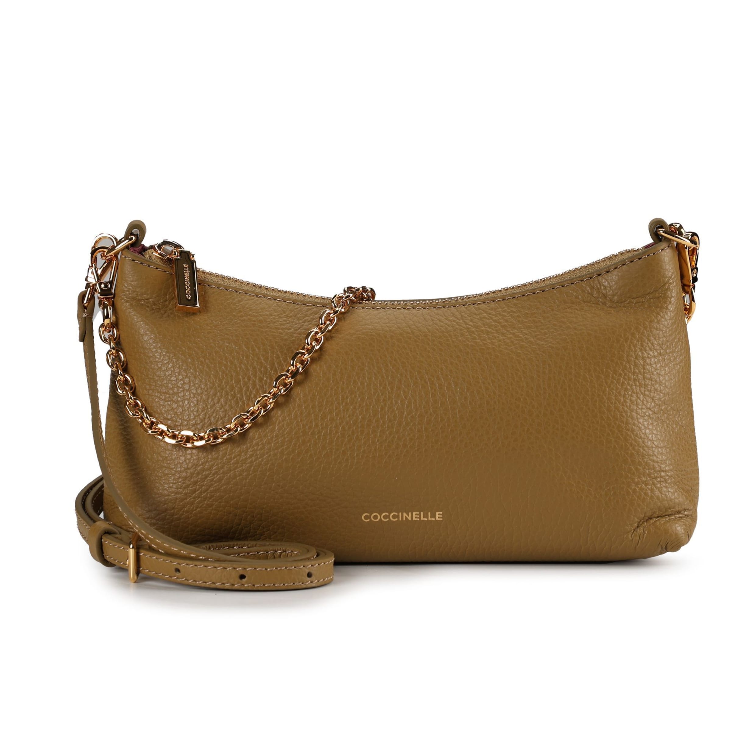 Borsa a tracolla 'Aura' di Coccinelle in verde: frontale