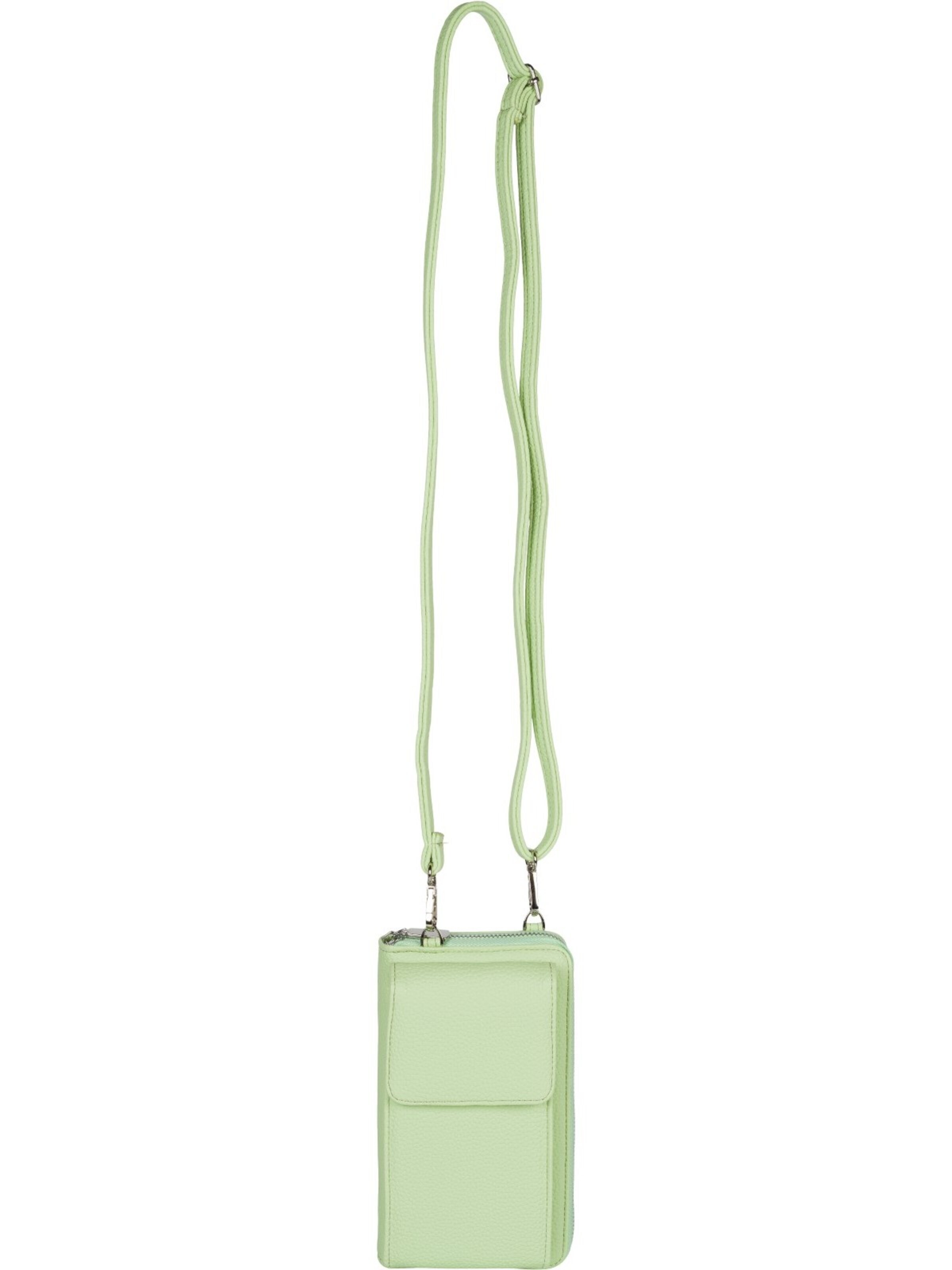 styleBREAKER Crossbody bag 'Umhängetasche mit Handyfach und RFID Schutz' in Green