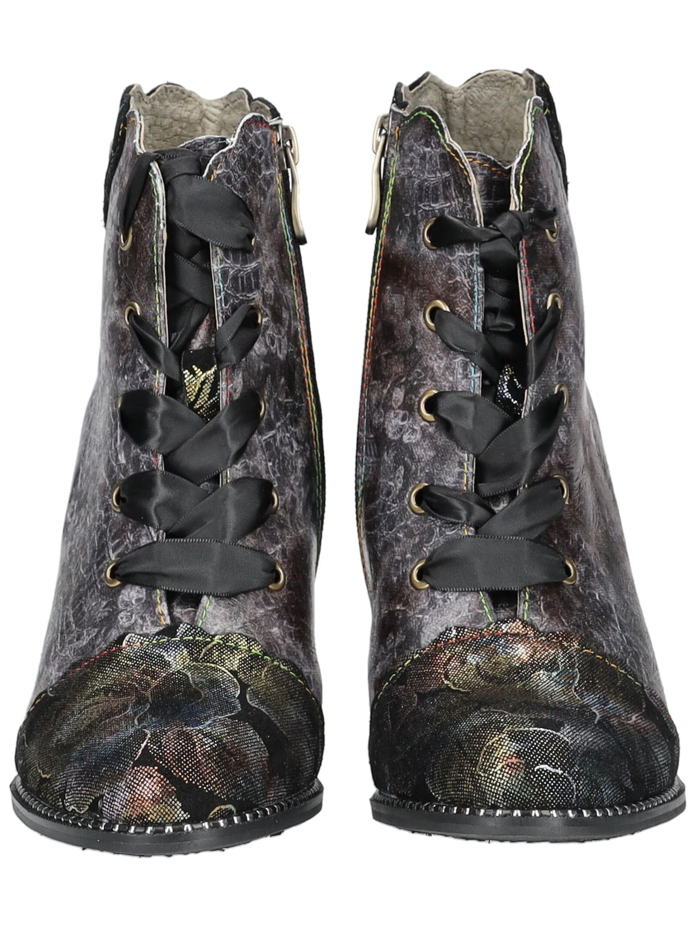 Laura Vita Schnürstiefelette in Schwarz