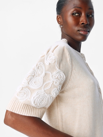 OBJECT Cardigan 'OBJJANE' i hvid