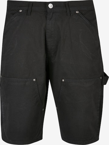Urban Classics - Pantalón en negro: frente
