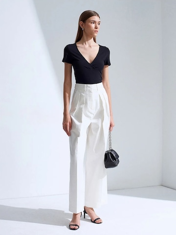 Dilvin Wide Leg Hose 'Hose'‌‌ in Weiß