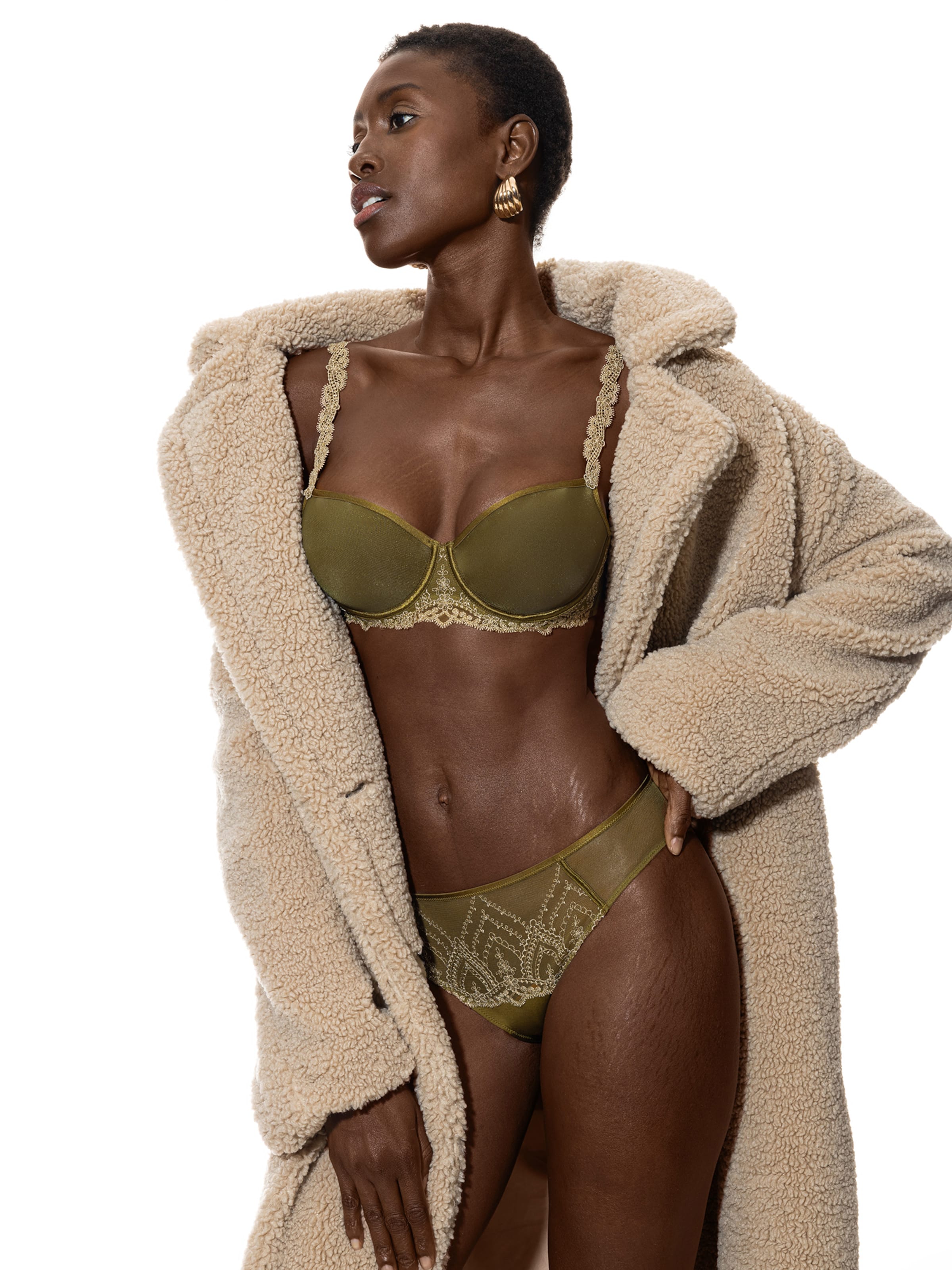 Mey T-shirt Bra 'Mysterious' in Green