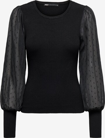 ONLY Sweater 'JASMINE' in Black: front