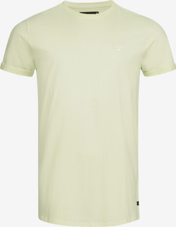 T-Shirt ' Kloge ' INDICODE JEANS en jaune : devant